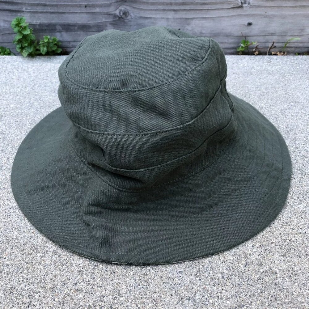 Reversible Camo Bucket Hat Unisex Adult Green Cap Wide Brim One Size​​​